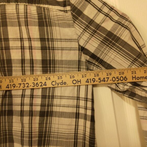 The North Face Valley shirt dress womens M Medium gray plaid long sleeve camp - Picture 4 of 10